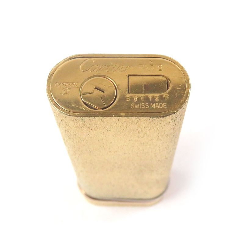 Cartier Trinity Oval Shape Roller Type Gas Lighter Smoking Tool