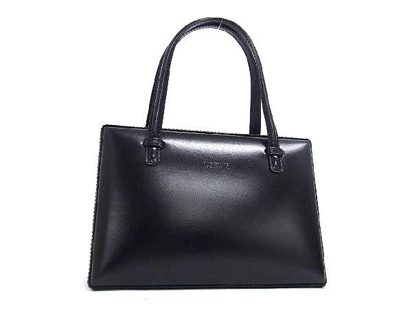 Loewe Leather Tote Handbag Mini Bag Ladies Black Ax1084