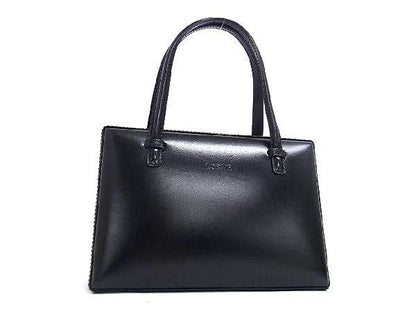 Loewe Leather Tote Handbag Mini Bag Ladies Black Ax1084