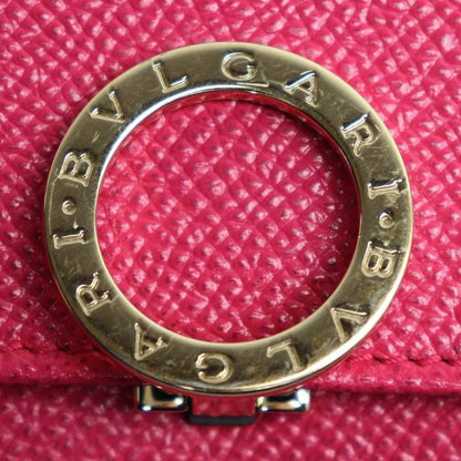 Bvlgari Trifold Wallet Pink 289063 Women's Pre-owned