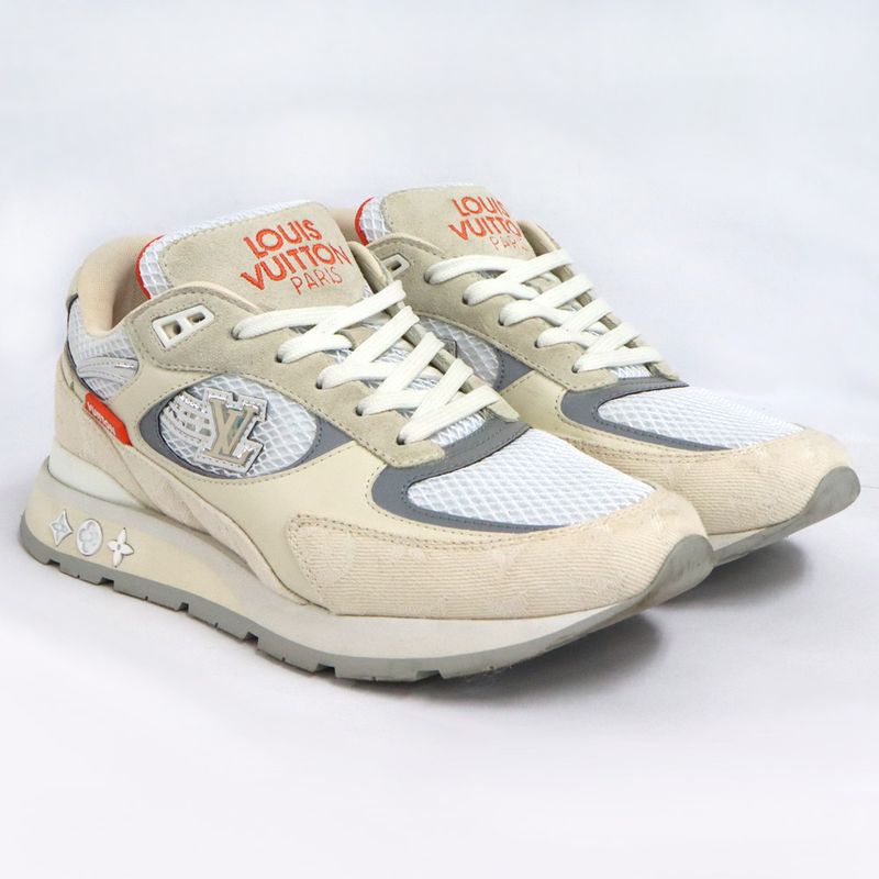 Louis Vuitton Runaway Line Sneakers 7 26.0cm (10.24in) Low Cut Beige