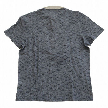 Gucci 199961 X3317 GG Pattern Polo Shirt Short Sleeves Logo Patch Gray Size L