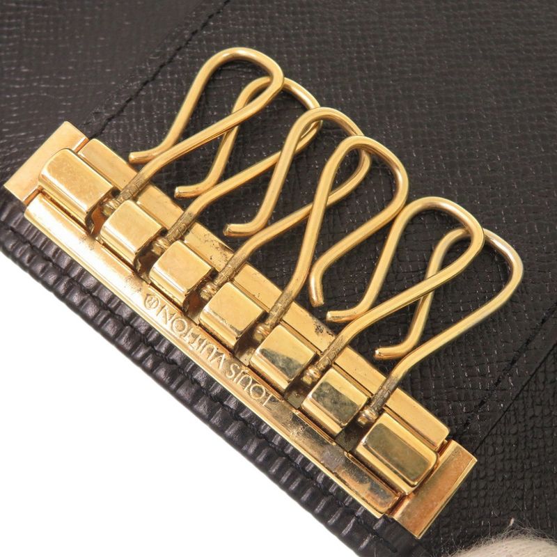 Louis Vuitton Multicles 6 Epi M63812 Epi Leather Black 6-rib Key Case Black LV