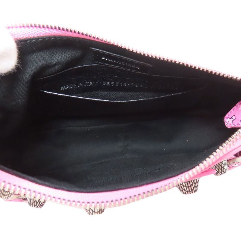 Balenciaga Le Cagole Mini 2-way Shoulder Bag Calf Women Pink Bunny