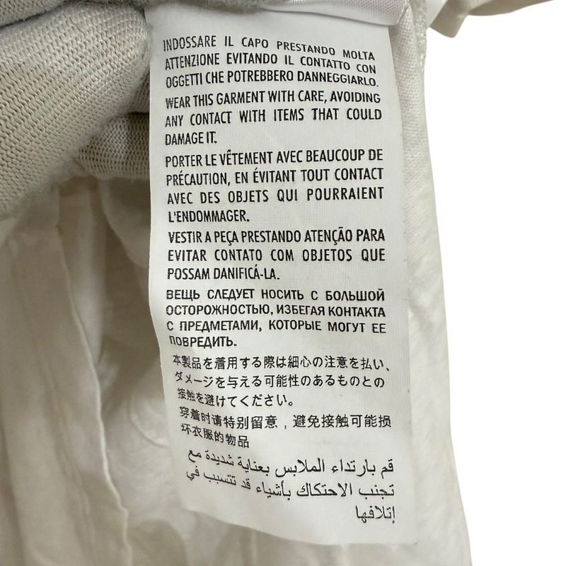 Gucci Michele Period Short Sleeve V-Neck T-Shirt Cut and Sewn Size S White