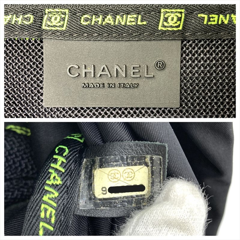 Chanel Sport Shoulder Bag Black Black/silver Hardware 9th Unisex