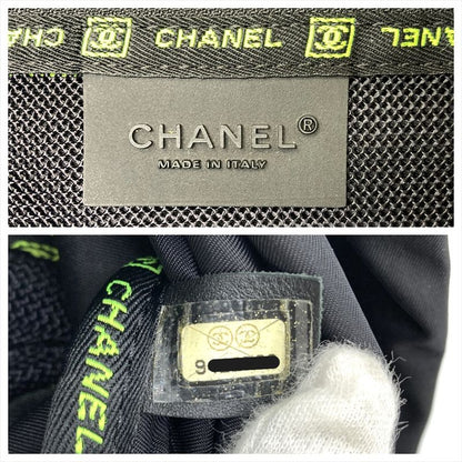 Chanel Sport Shoulder Bag Black Black/silver Hardware 9th Unisex