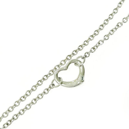 Tiffany & Co Silver Open Heart 3p Necklace 3.3g 925 Engraved 426069 Necklace