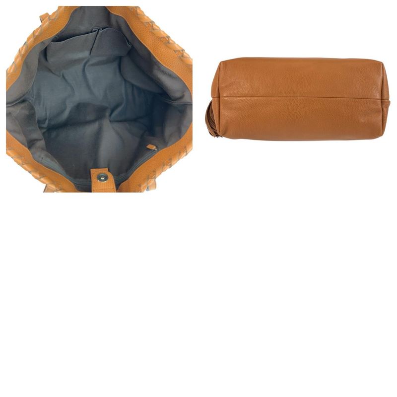 Gucci Bamboo Tassel Brown Gold Hardware Leather 354665 Tote Bag Shoulder Bag