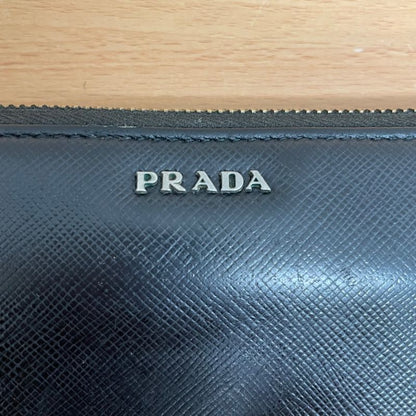 Prada 2ml317 Saffiano Round Zipper Long Wallet A25-1543
