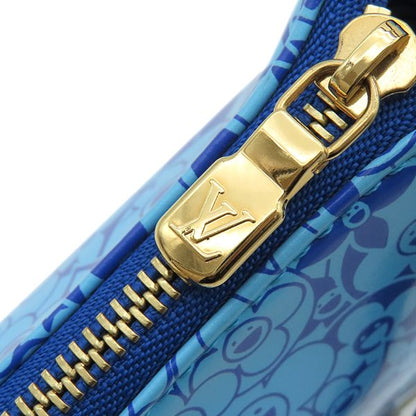 Louis Vuitton Accessory Pouch Pochette Cosmic PVC Blue Gold Hardware Takashi