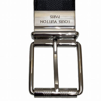 Louis Vuitton Damier Graphite Belt Damier Print M9156 Reversible Branded