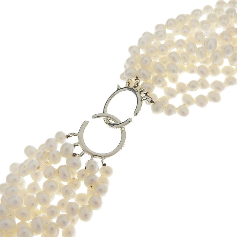 Tiffany & Co Torsade 8-row Paloma Picasso Freshwater Pearl 925 Silver X Pearl