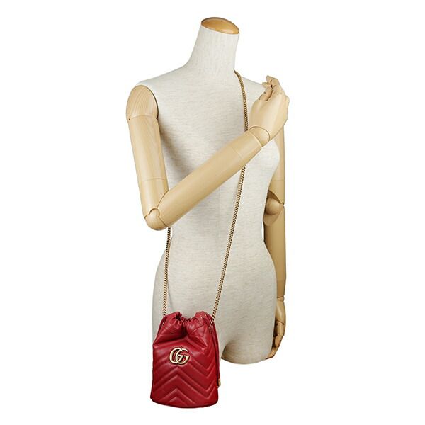 Gucci Shoulder Bag GG Marmont Red
