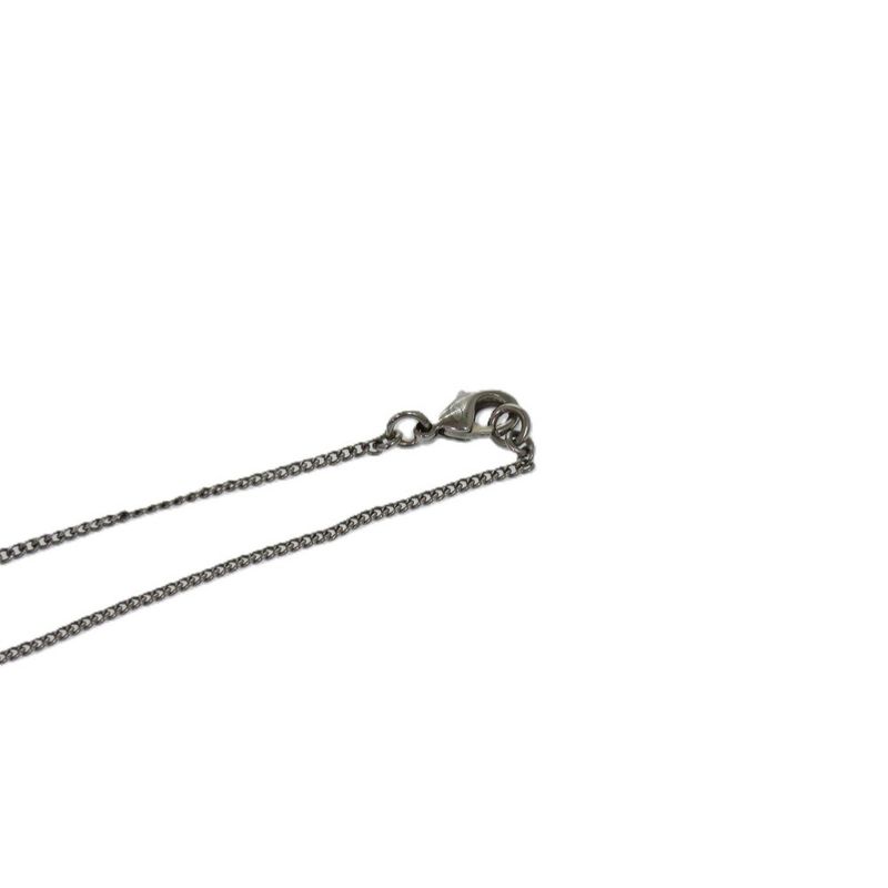 Chanel Coco Mark A28942 Metal Rhinestone Silver 0834 Necklace Chanel