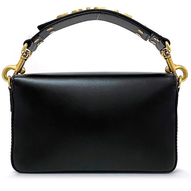 Christian Dior Clutch Bag Black Gold Jadior