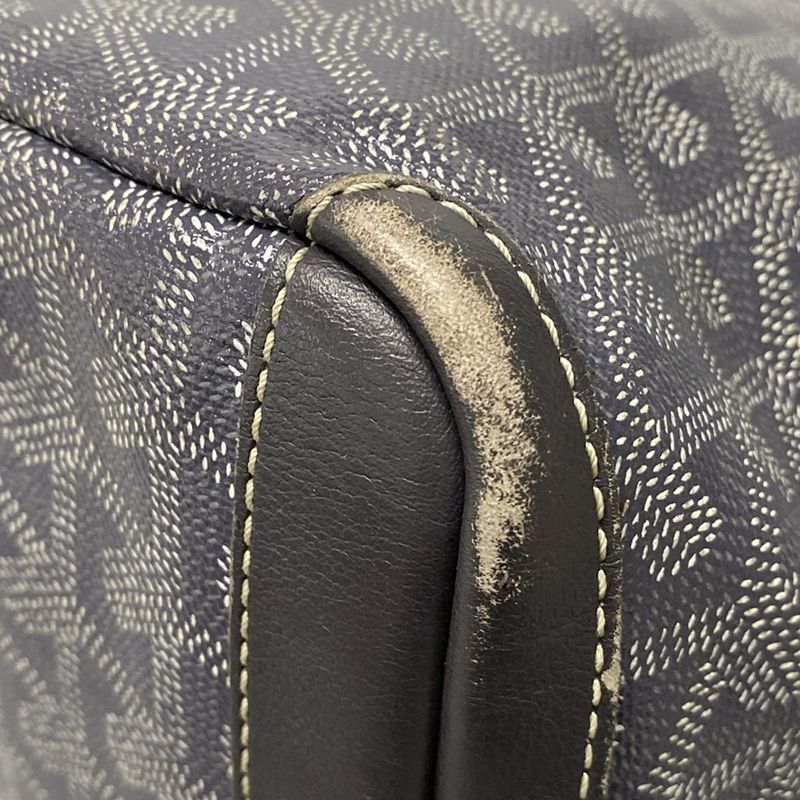 Goyard Handbag Artois PM Dark Gray With Initials Leather