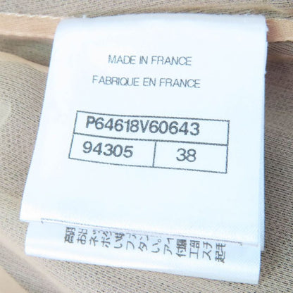 CHANEL P64618v60643 100% Silk Lined Full Lace Skirt With Lion Hardware Black 38