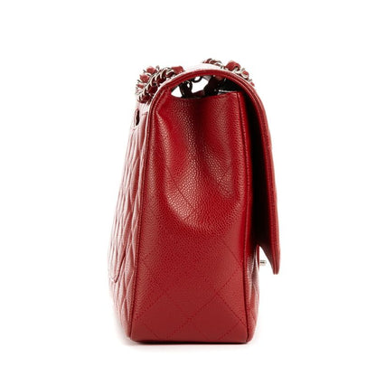Chanel Classic Flap Red Caviar Leather A