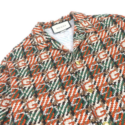 Gucci 20SS 623168/623159 100% Cotton G Logo Total Pattern Woven Effect Bow Ring