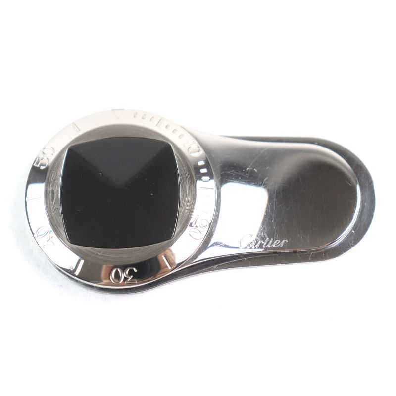 Cartier Pasha Sea Timer Stainless Steel Onyx Logo Engraved