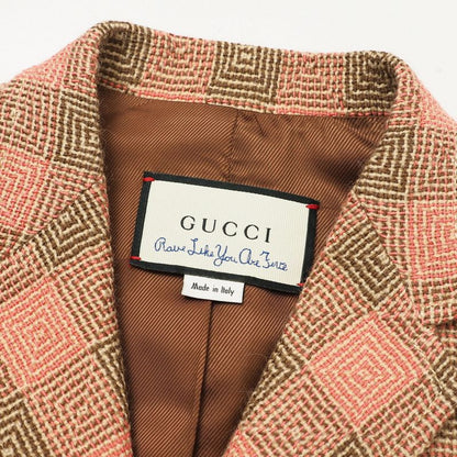 Gucci Tailored Jacket Size 42 (170 92Y) Cropped Cleeve Check
