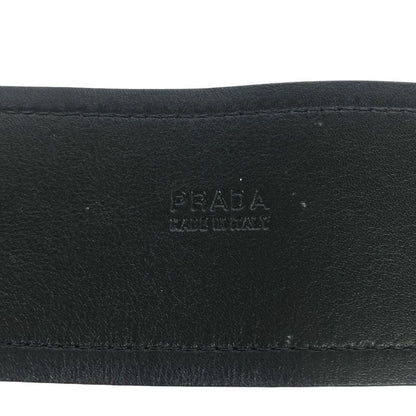 Prada Leather Wide Belt 4280 Black 32 80