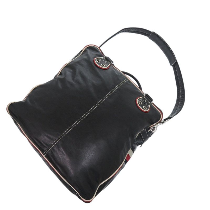Gucci 2WAY 194458 Leather Black Shoulder Bag Black 0416 Gucci