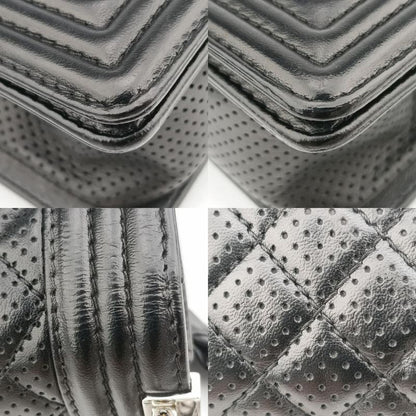 Chanel Boy Chanel Black Lamb Skin A6708619140188