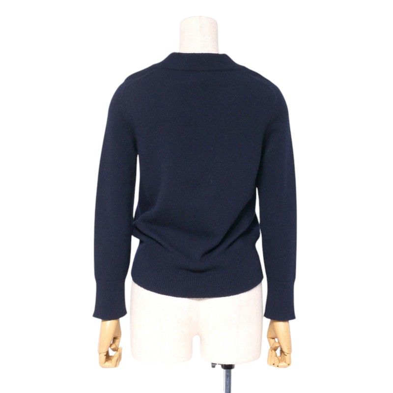 Hermes Knitwear Size 34 Total Cashmere Long Sleeve Knitted Sweater Serie
