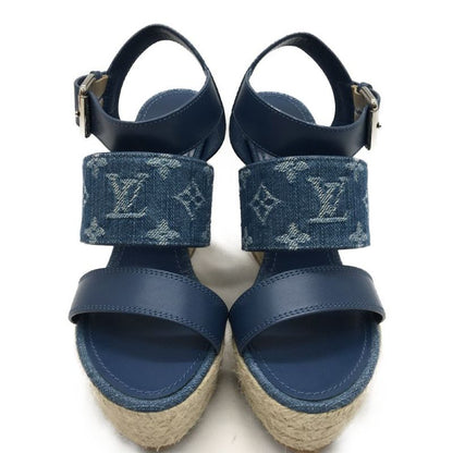 Louis Vuitton Women's Sandals Wedge Sole Starboard Line 1a7ra8 Sky Blue