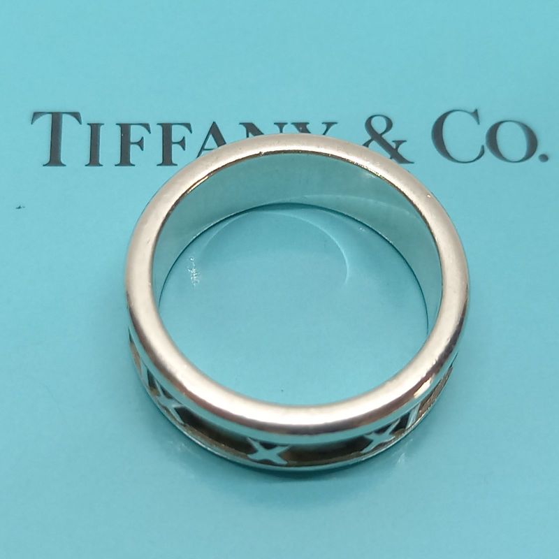 Size 12 6mm (0.24in) Atlas Ring 925 Silver Tiffany &co