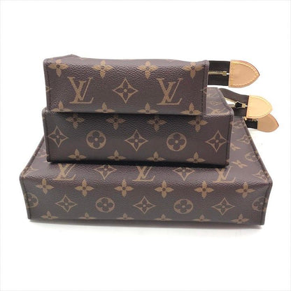 Louis Vuitton Takashi Murakami Collaboration Monogram Trio Poche Toilette Pouch