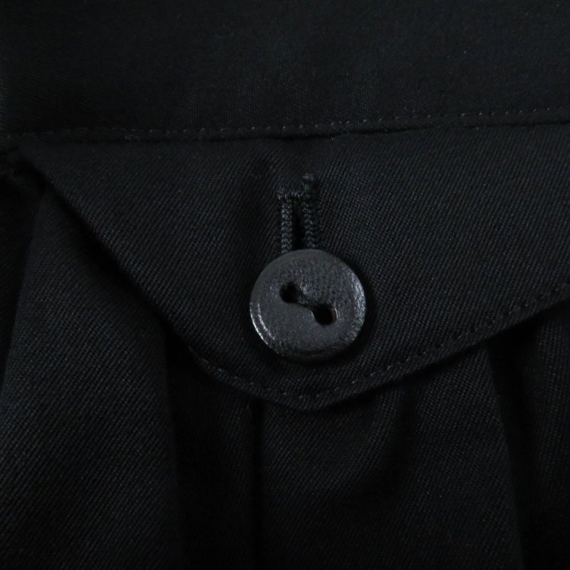 Hermes 22SS Leather With Buttons Waist Belt Design Knee Length Cotton Skirt