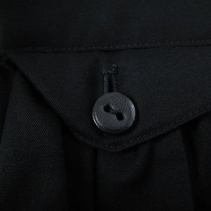 Hermes 22SS Leather With Buttons Waist Belt Design Knee Length Cotton Skirt