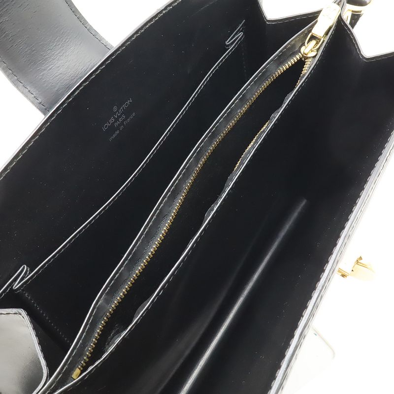 Louis Vuitton Epi Capuchin Shoulder Bag Crossbody Noir Black Gold Hardware