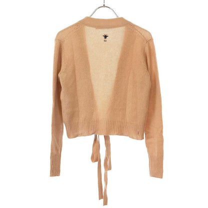 Christian Dior Bee Embroidered Cashmere Knit Cardigan 924g04am005 Pink 34