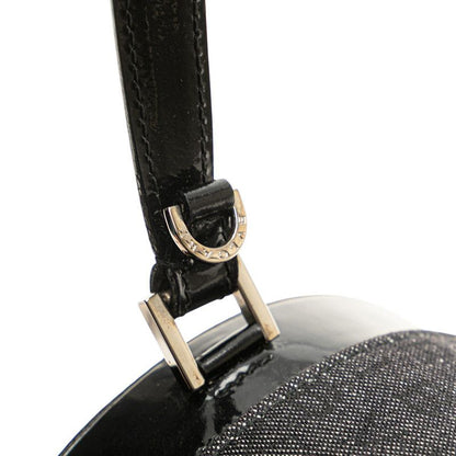 Bulgari Logomania Bee Zero One Black Indigo Denim Patent Leather Women's Bvlgari