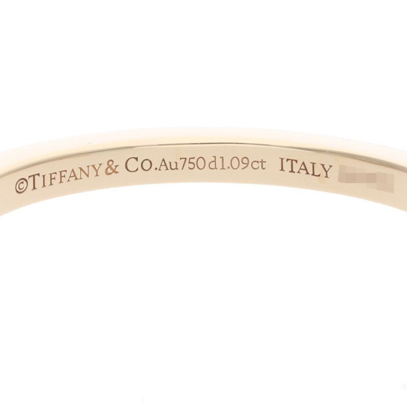 Tiffany & Co Lock Padlock Half Diamond Bangle Men's L