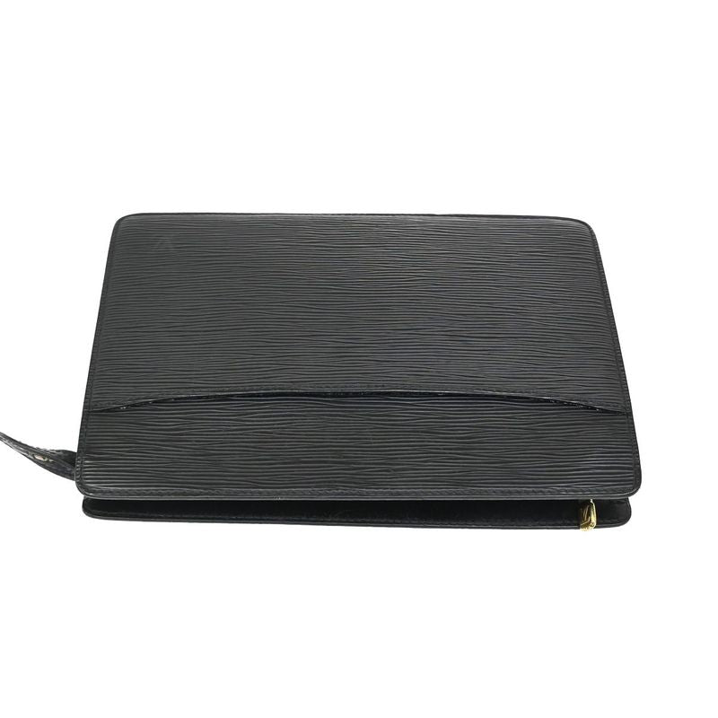 Louis Vuitton Pochette Homme Clutch Bag Epi Black 05kb044