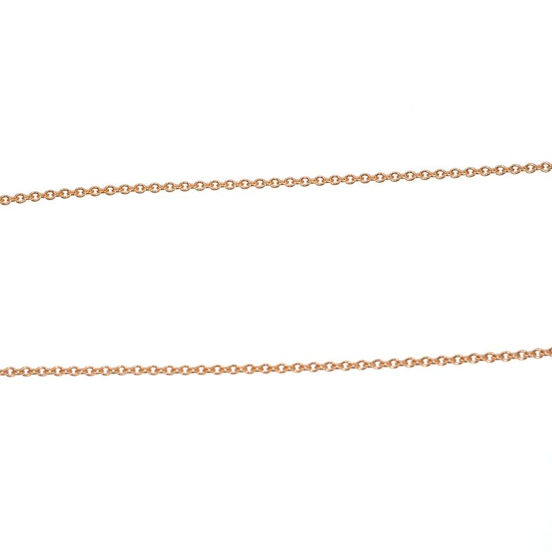 Hermes Necklace Mini Maillon PM Marron Glace Rghardware Chaine D'ancre