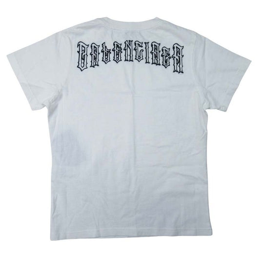 19ss Balenciaga Tattoo Logo T-Shirt Tattoo Logo Back Embroidery Short Sleeve