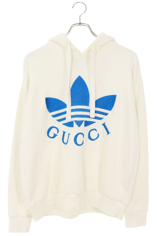 Gucci X Adidas 702607 Xjeda Logo Embroidery Pullover Hoodie Women XXS