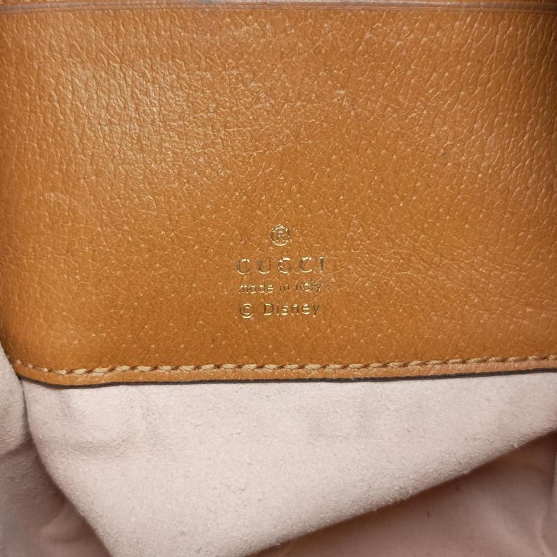 Gucci Disney Collaboration Mickey Mouse Beige And Multicolor PVC Coated Canvas