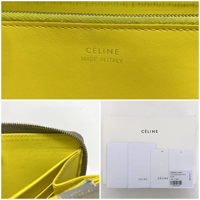 Celine Round Zipper Long Wallet Large Zipped