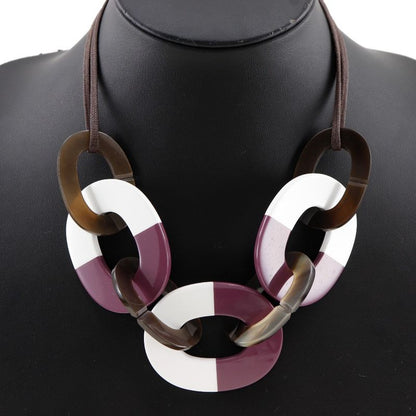 Hermes Lacquer Buffalo Horn Ladies 36g Necklace