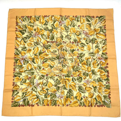 Hermes Carre 90 L'arbre De Soie Silk Tree Mulberry Tree And Silkworms 100% Silk