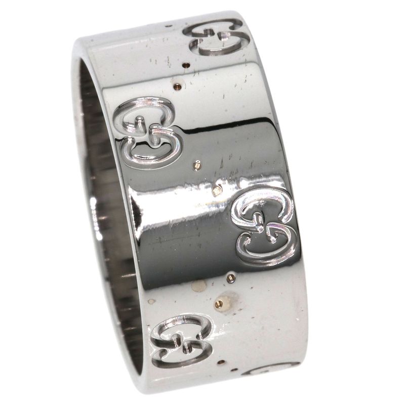 Gucci Icon Wide #15 Ring - 18K White Gold Ladies