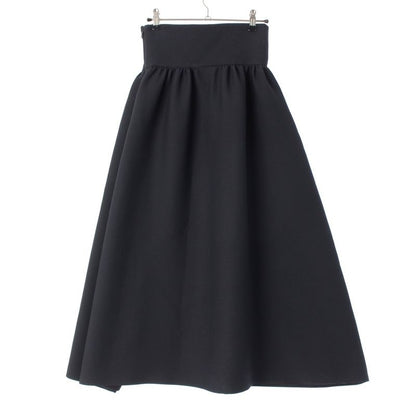 Christian Dior 21 Wool Silk Lace Up Flared Skirt Bottoms 111j33a1166 Black 34