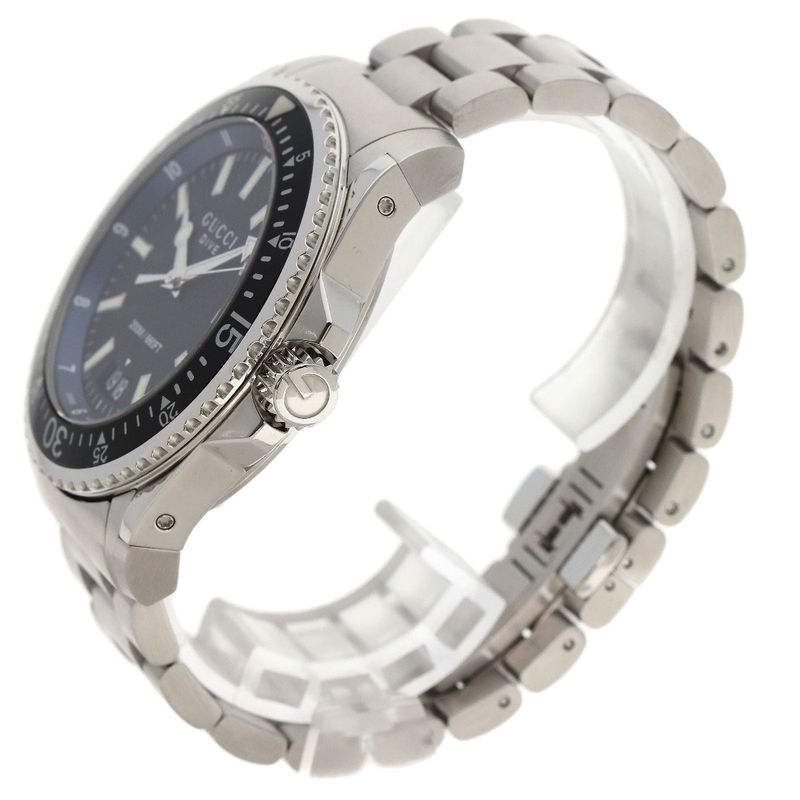 Gucci Ya1362 DIVE Watch SS Men's